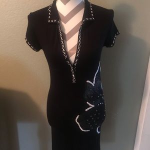 Straight, Long T-Shirt-like Dress